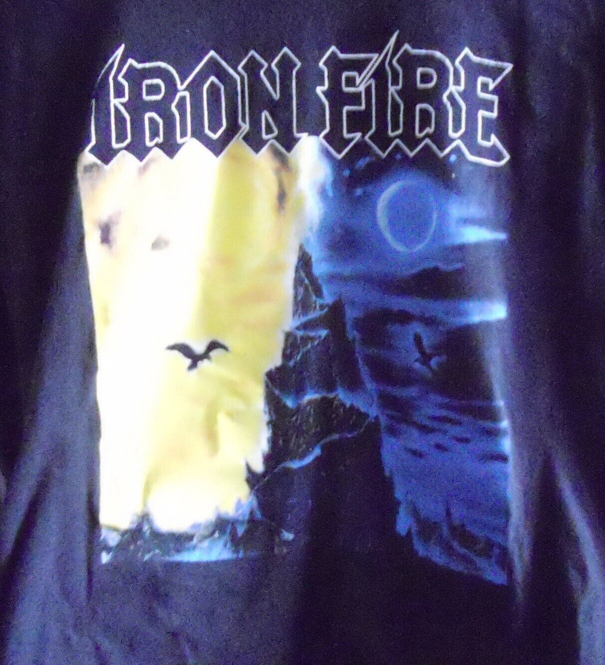 IRON FIRE: On The Edge T-shirt size XL Danish Heavy Metal