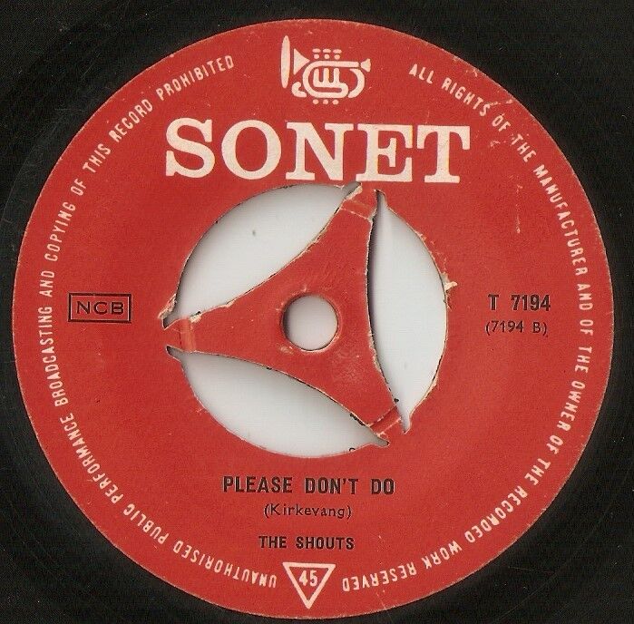 THE SHOUTS I SAW A GIRL  PLEASE DON`T DO DANISH 45 7" 1965 MOD FREAKBEAT   HEAR