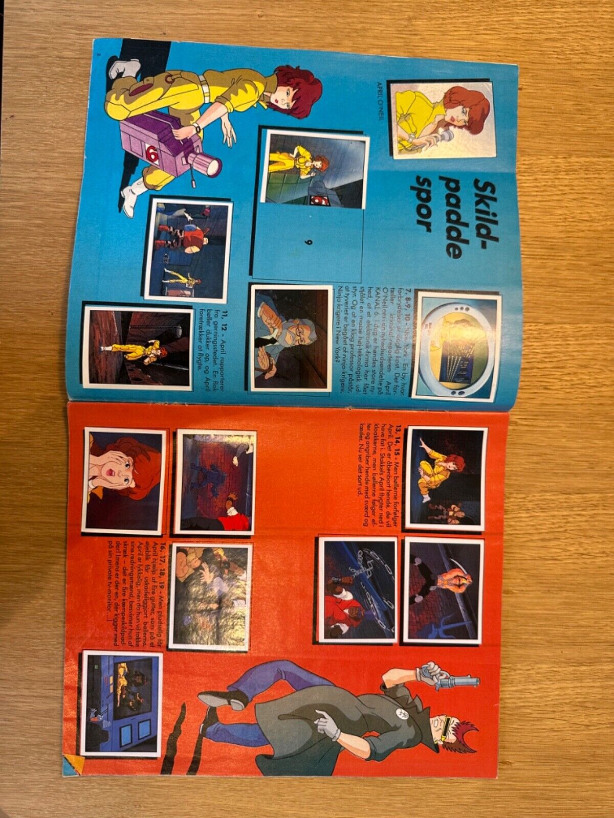 Panini 1991 Teenage Mutant Ninja Turtles sticker album - including poster