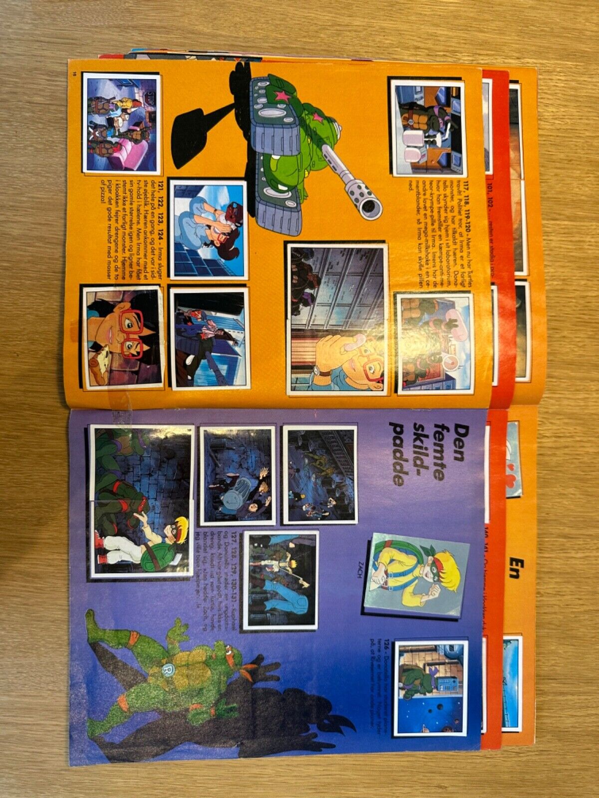 Panini 1991 Teenage Mutant Ninja Turtles sticker album - including poster