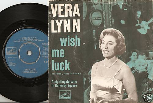 VERA LYNN WISH ME LUCK DANISH 45+PS 195? WW2 WWII WORLD WAR TWO