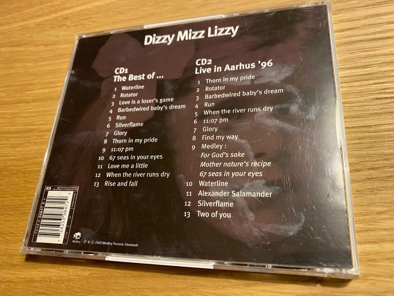 DIZZY MIZZ LIZZY "THE BEST OF/ LIVE IN AARHUS" TRACK 2 X CD ALBUM SET EMI 2002