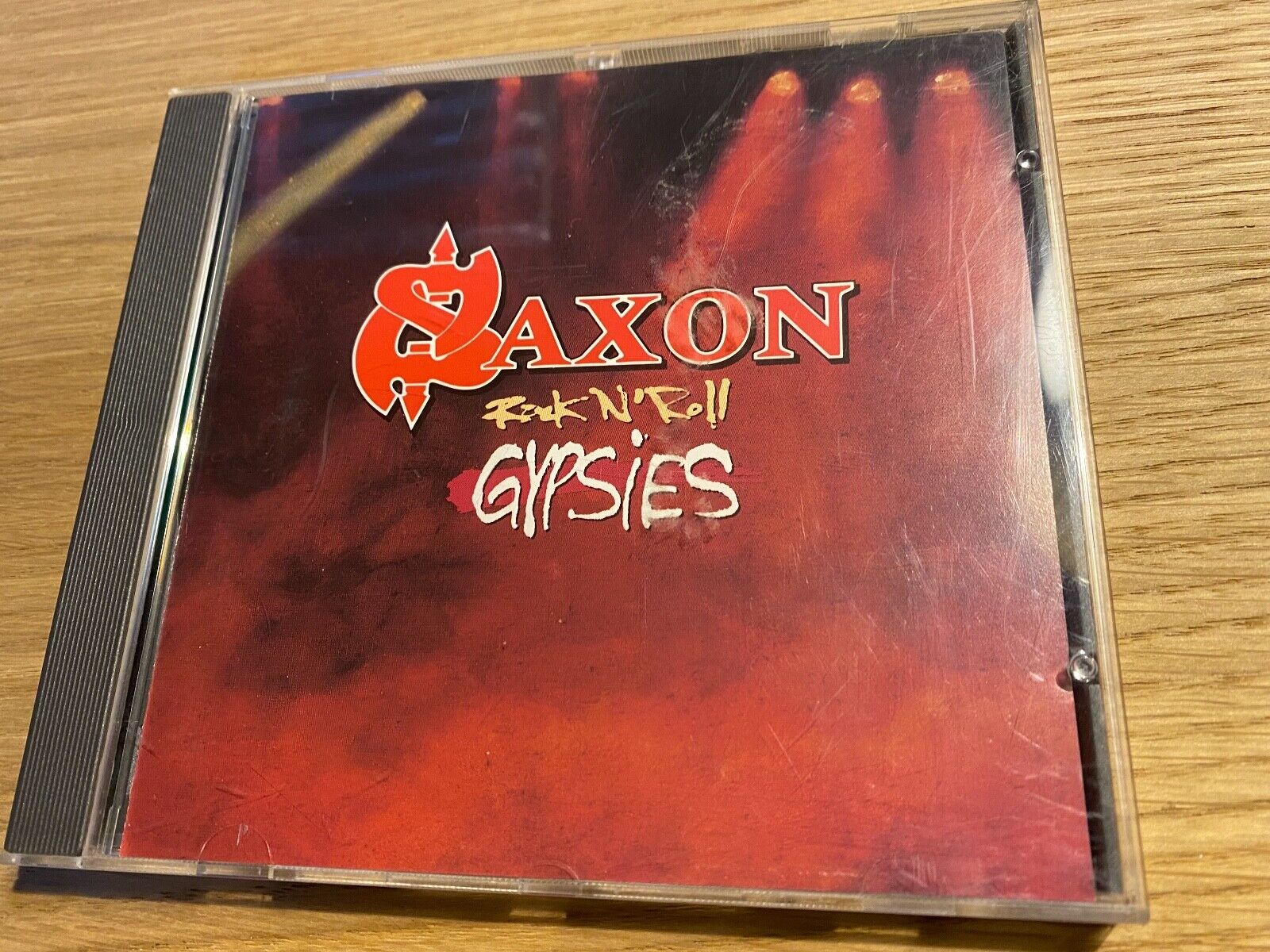 SAXON "ROCK´N´ROLL GYPSIES" 1989 ENIGMA RECORDS CD ALBUM 12 TRACK LIVE RECORDING