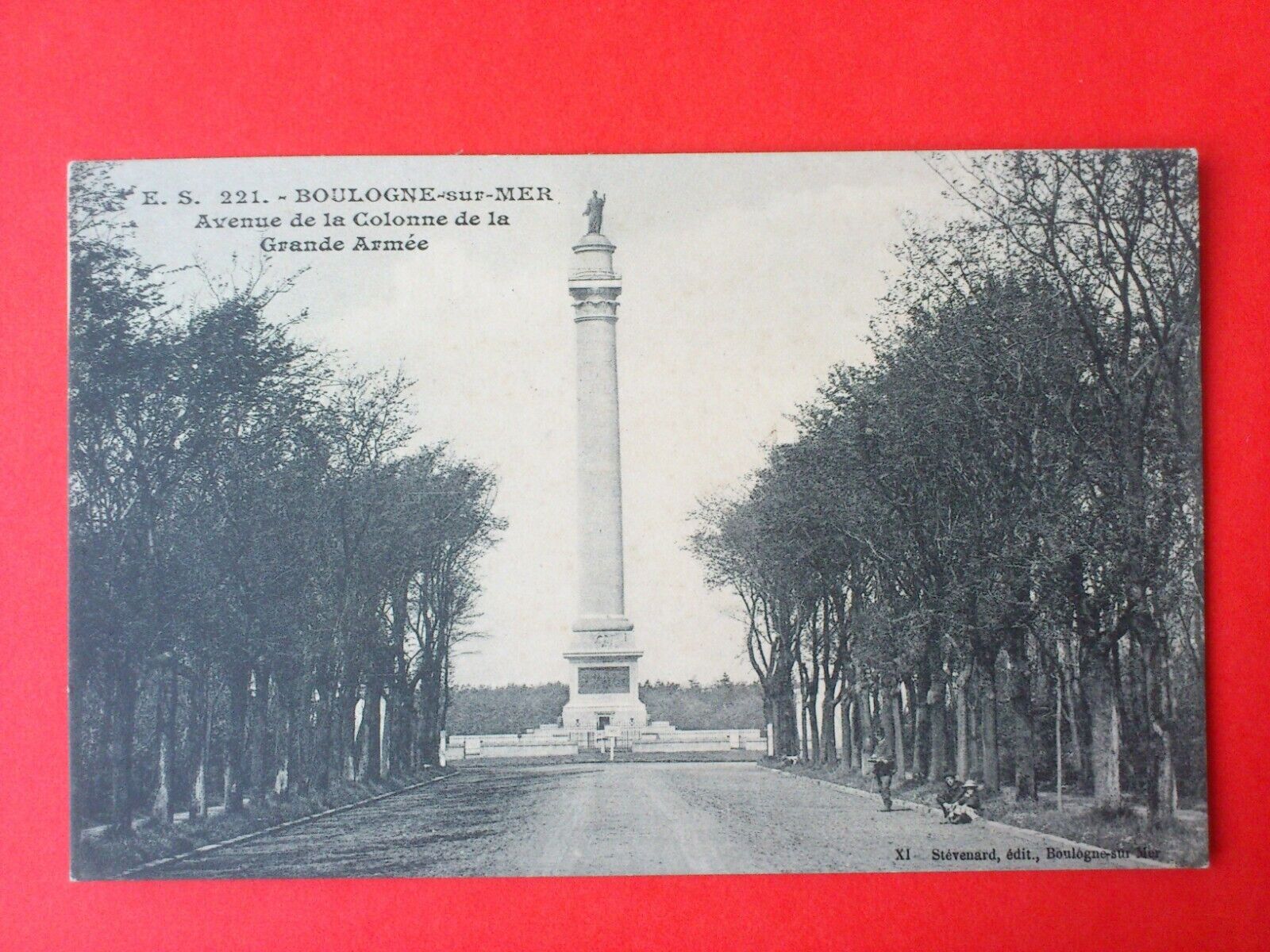 Antique postcard FranceBoulogne-sur-Mer Avenue de la Colonne  From 1912