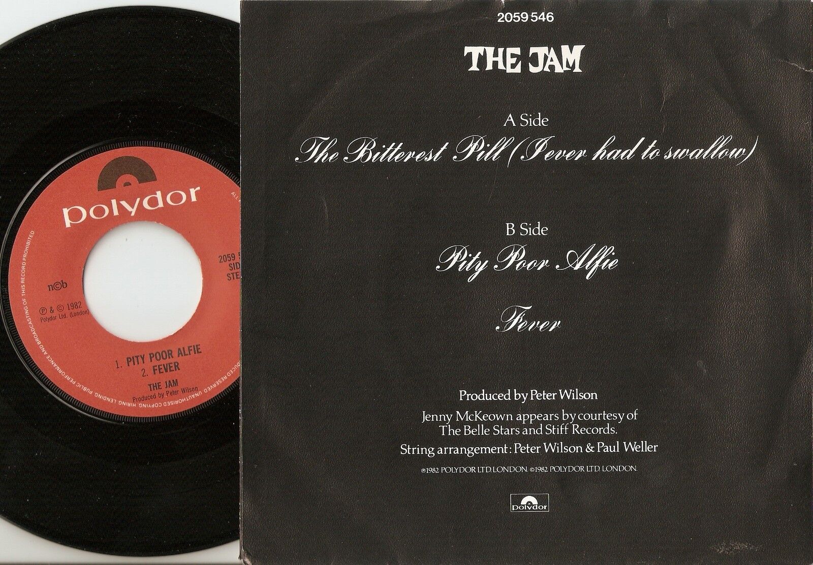 THE JAM THE BITTEREST PILL PITY POOR ALFIE FEVER NORWAY 45+PS 1982 MOD REVIVAL