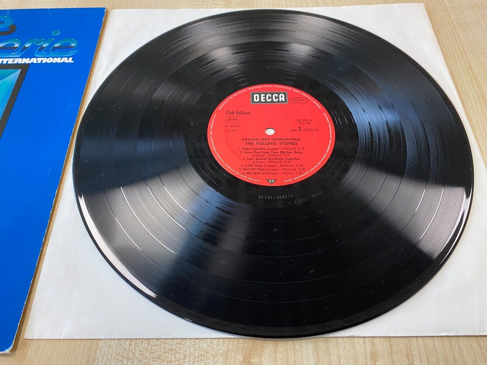 THE ROLLING STONES "GOLDENE SERIE " DECCA RECORDS 12" 1967/1981 CLUB EDITION LP*