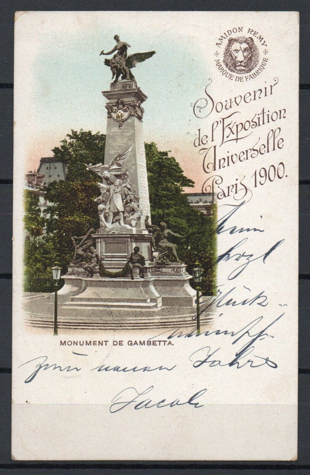 Switzerland - 1901 Postcard - 2 scan - VF Used !!!!!  (A5822)