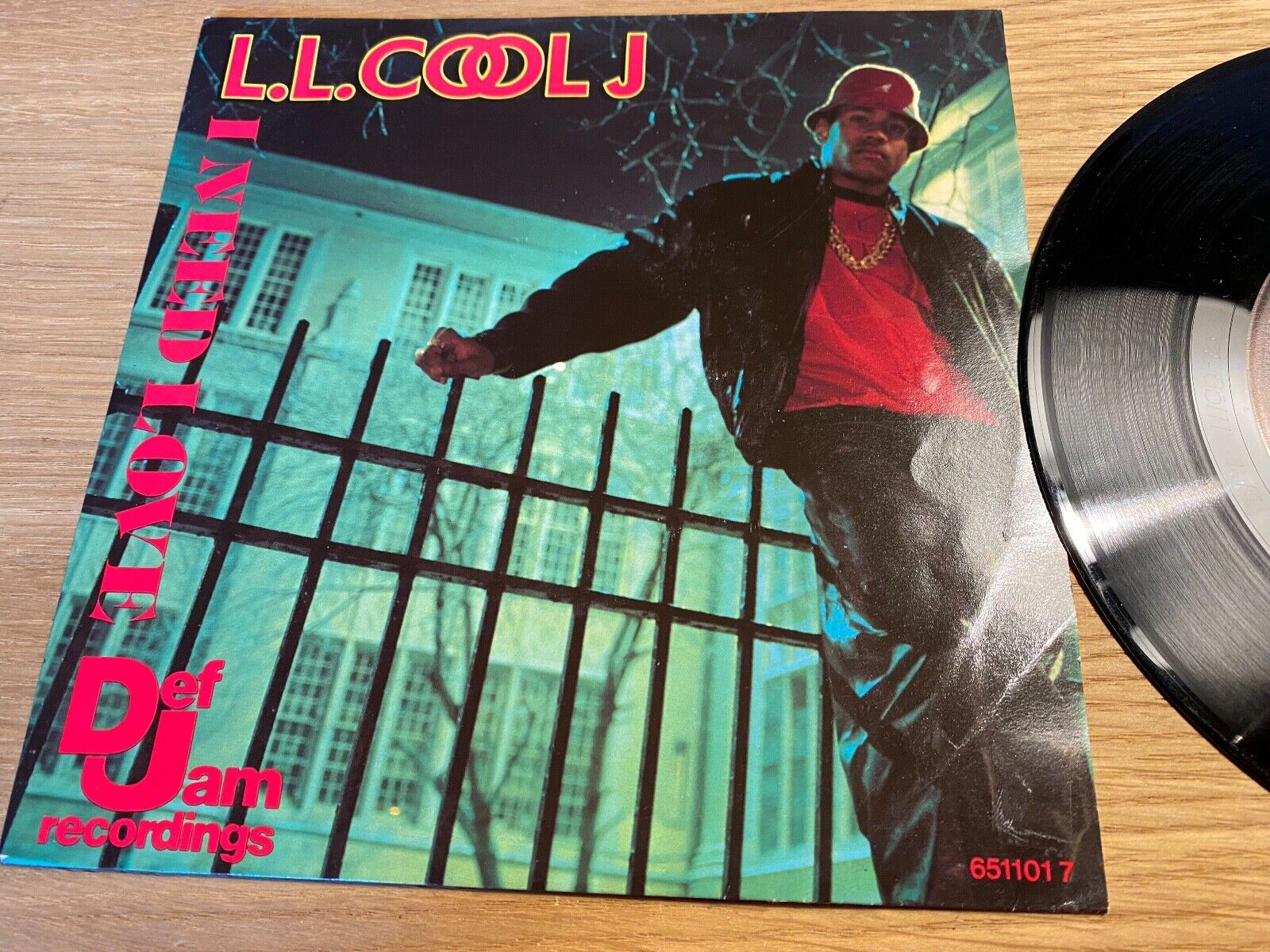 LLCOOL J "I NEED LOVE"  1987 7" VINYL SINGLE DEF JAM RECORDINGS  CBS HOLLAND*