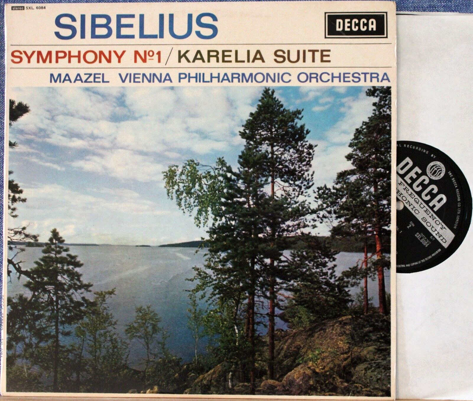 Maazel Sibelius (Symphony 1; Karelia-suite) Decca SXL 6084 wb NM