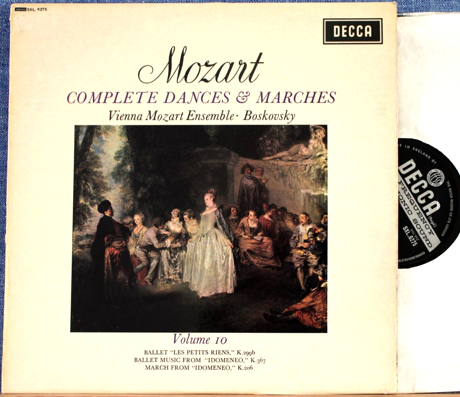 Boskovsky Mozart (Dances and Marches vol 10) Decca WB 6275 NM(-)