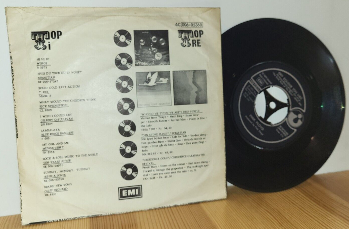 PINK FLOYD Money SUPER RARE Danish PS Picture Sleeve 45 vinyl 7''