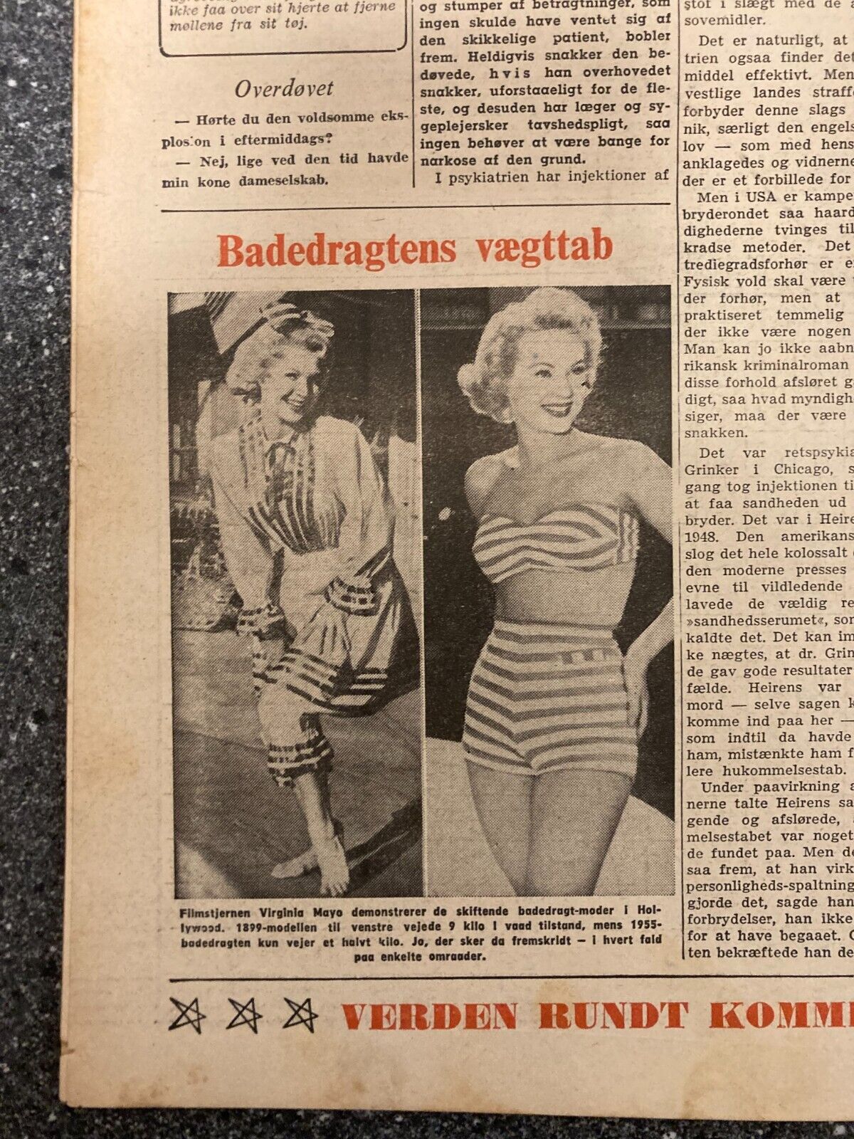 Vivian Dancer Hamburg Novella Parigini Danish Magazine 1955 "Verden Rundt"