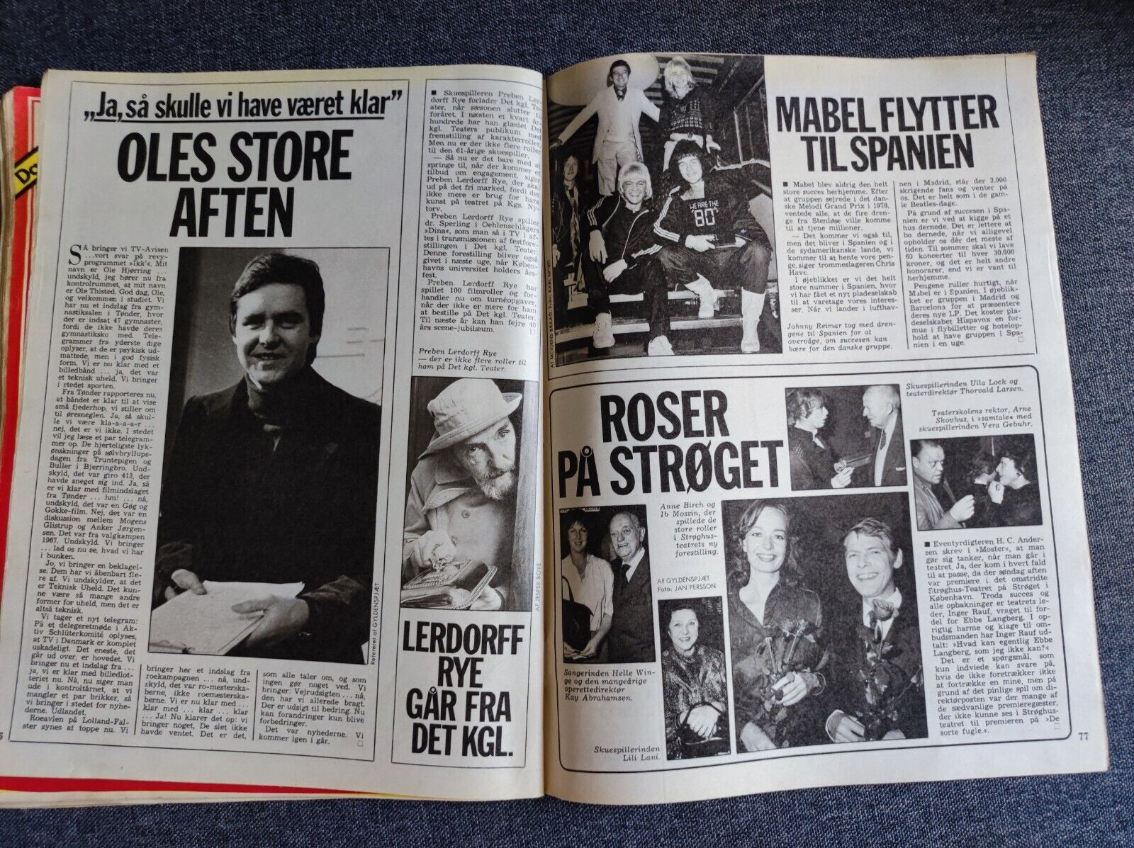 QUEEN MARGRETHE Farah Diba LINDA EVANS 1979 Danish Magazine Billed Bladet BB30