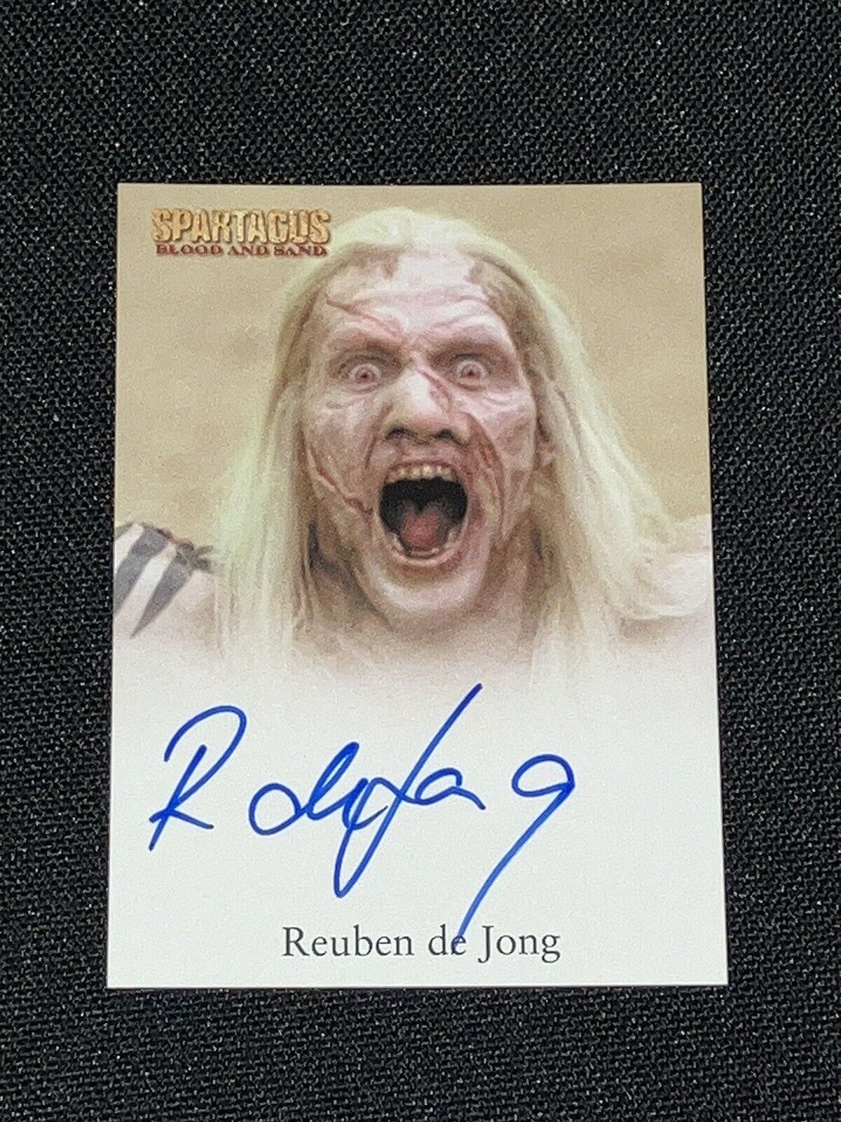 Spartacus: Blood and Sand Autograph Card Signed by Reuben de Jong as Theokoles