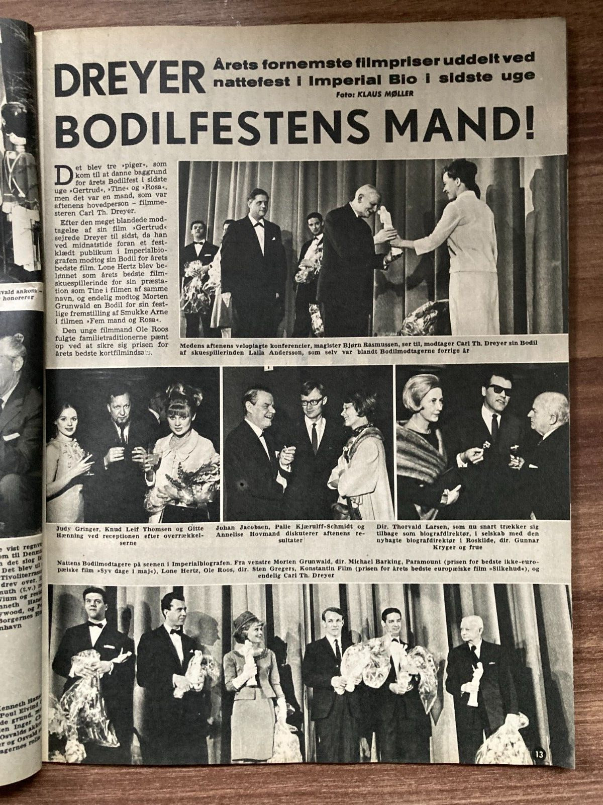 Carl Th Dreyer Lone Hertz Bodil-Party Complete Danish Magazine 1965 Se og Hør