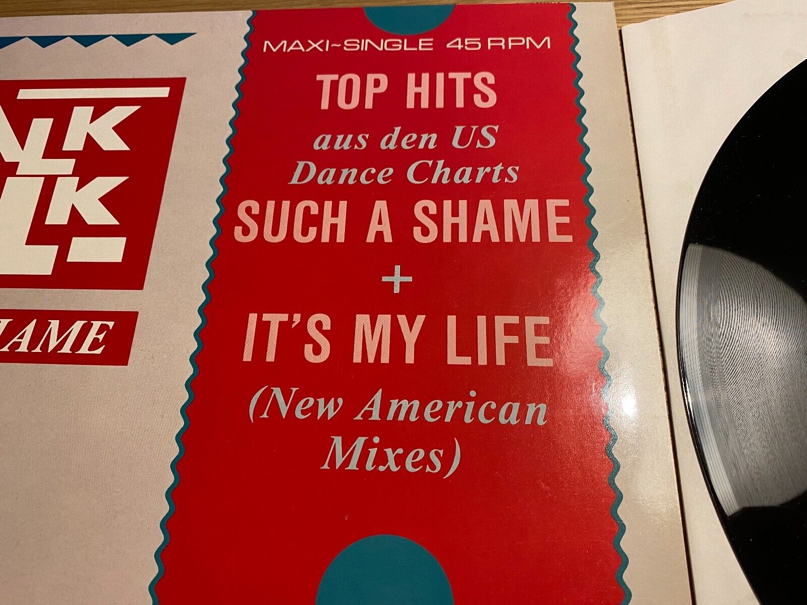 TALK TALK "SUCH A SHAME / IT´S MY LIFE" US MIX EMI RECORDS 1984 W GERMAN DMM 12