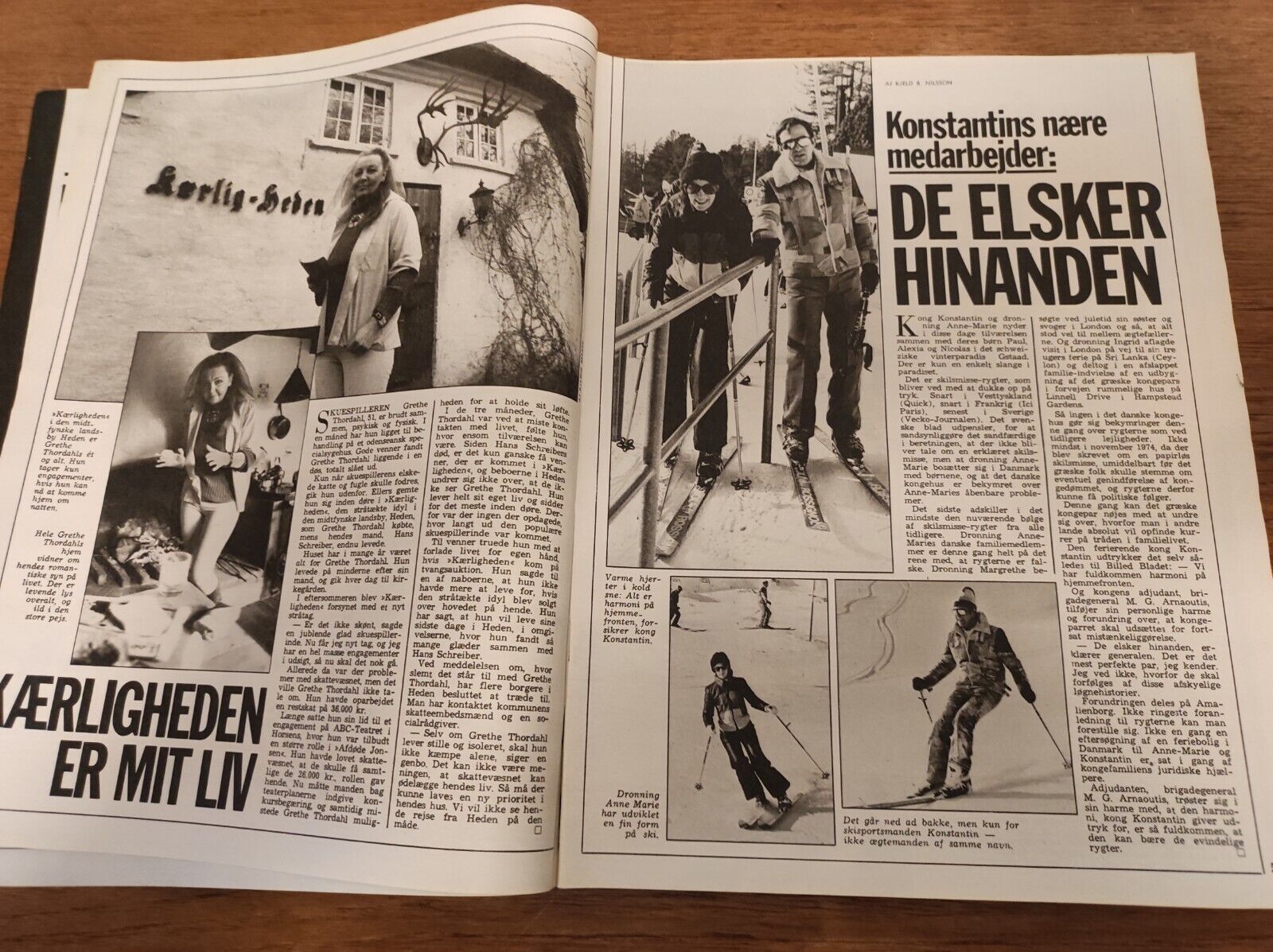 KING CONSTANTINE Joan Collins ENGELBERTH HUMPERDINCK 1978 Danish Magazine BB107