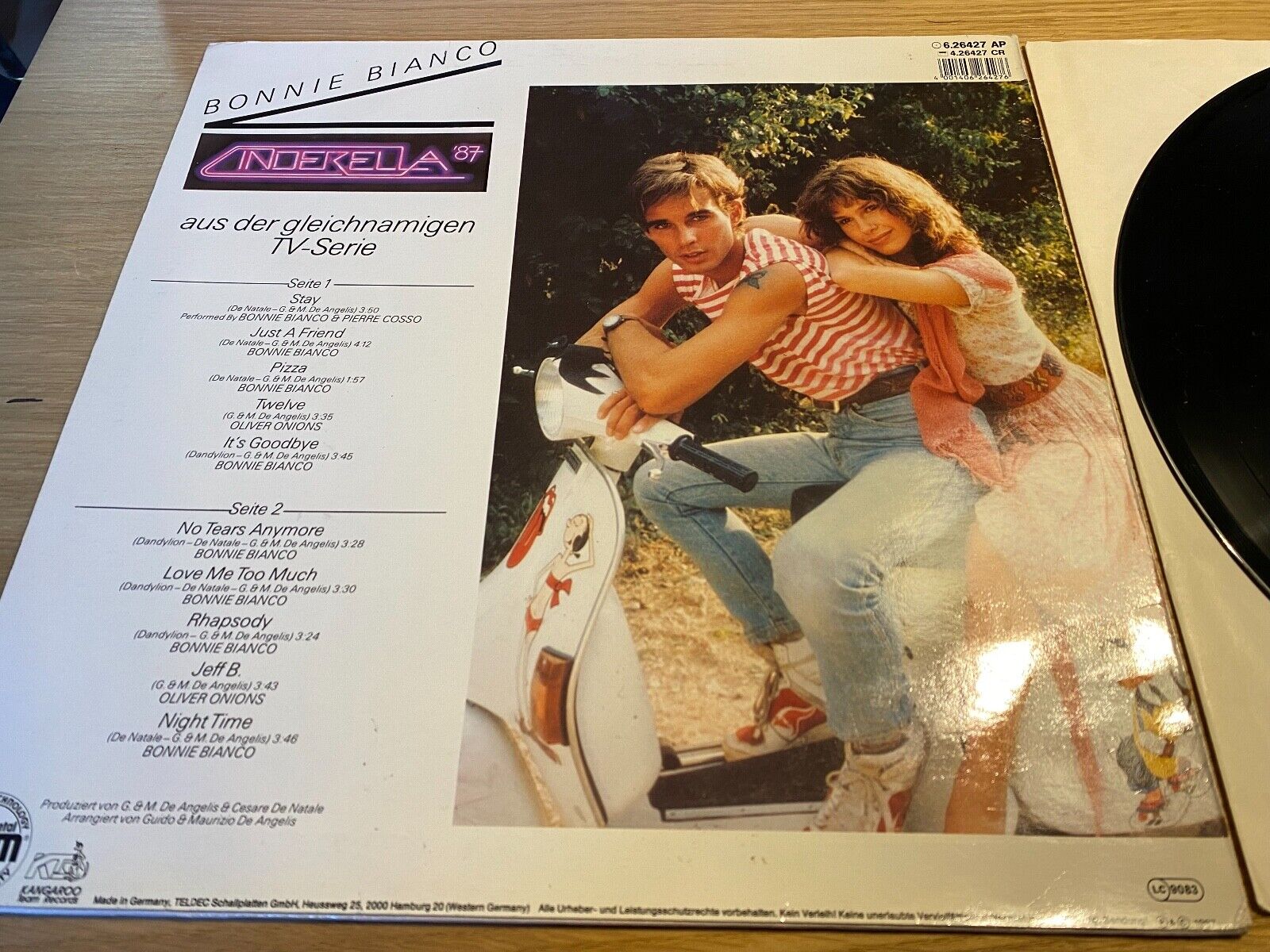 BONNIE BIANCO "CINDERELLA ´87" 1987 10 TRACK GERMAN PRESS KANGAROO TEAM RECORDS*