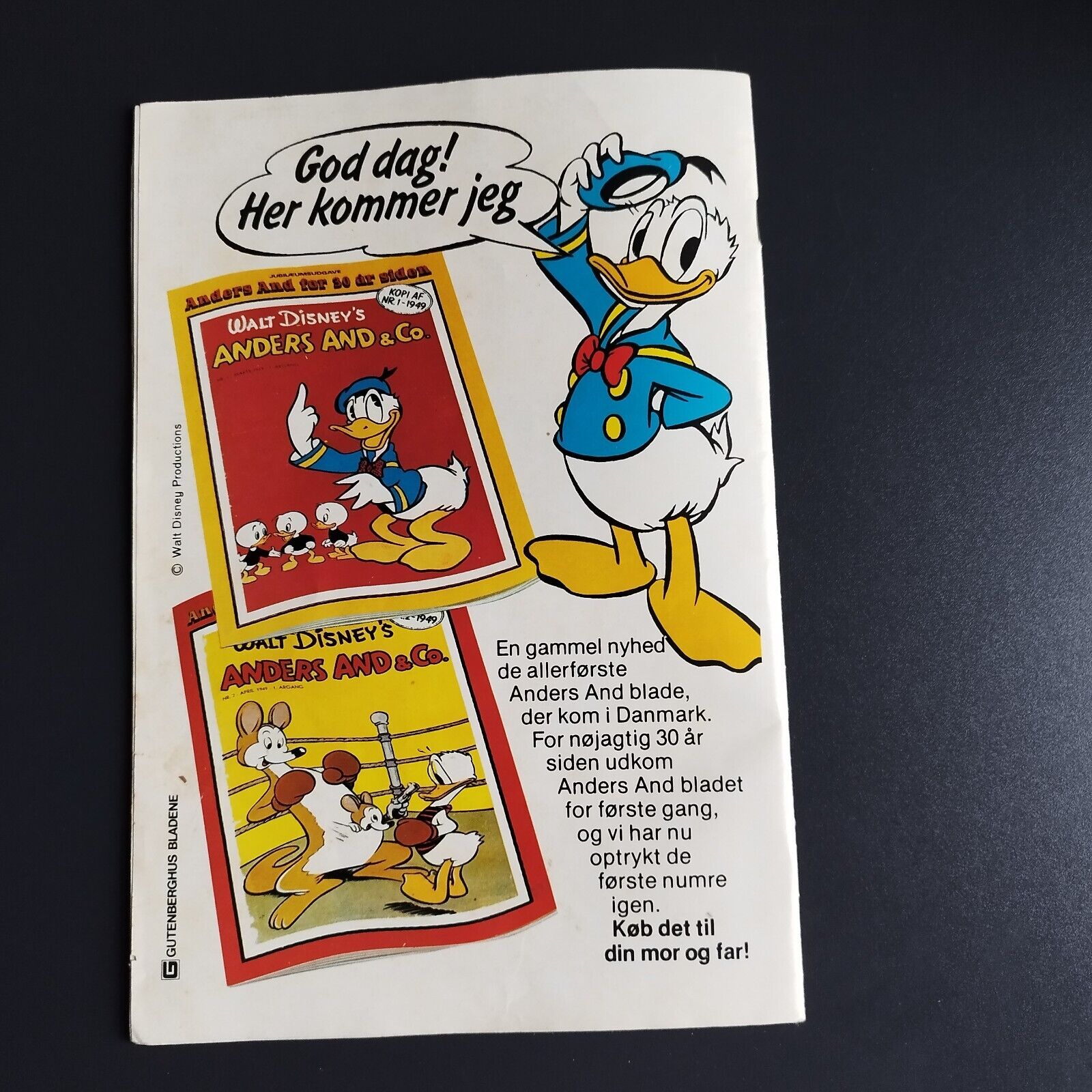 Danish "Donald Duck" mag. no 11/ 1979 w. Lego Fabuland ad.