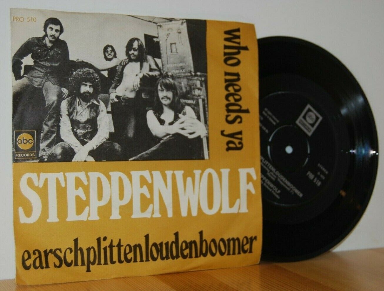 STEPPENWOLF Who Needs Ya NCB PS Picture Sleeve 7'' 45 vinyl