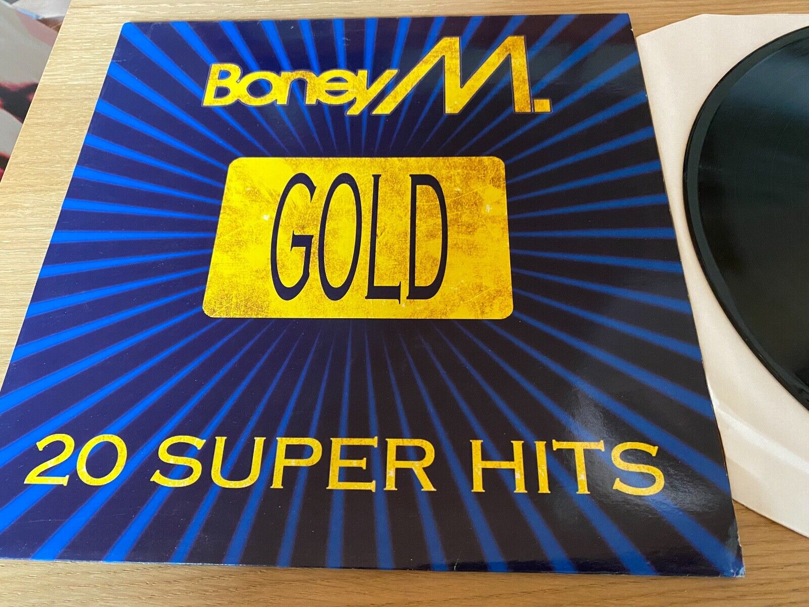 BONEY M "20 SUPER HITS" 1992 20 TRACKS DUTCH PRESSING VINYL LP  + MEGA MIX BMG*