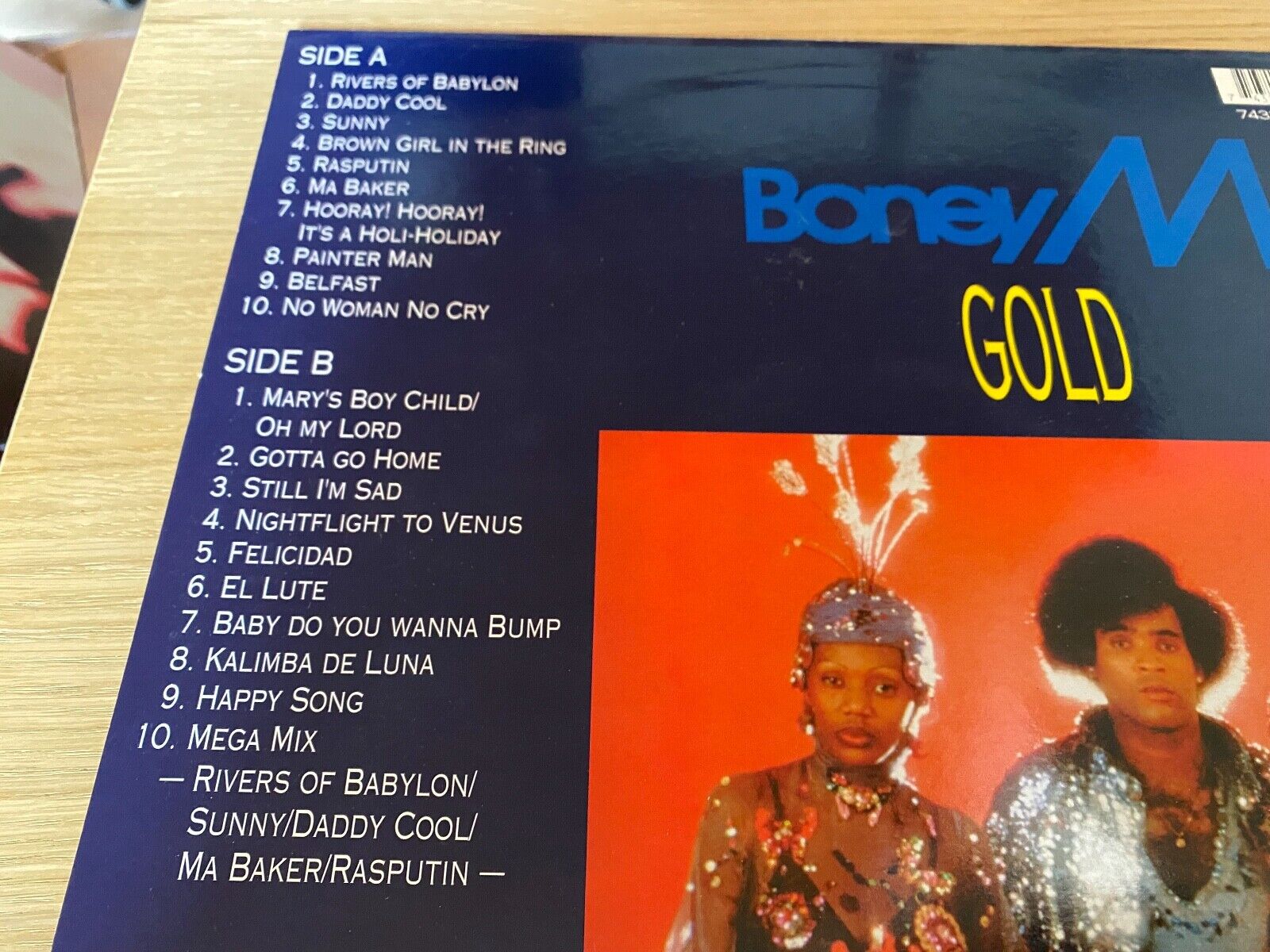 BONEY M "20 SUPER HITS" 1992 20 TRACKS DUTCH PRESSING VINYL LP  + MEGA MIX BMG*