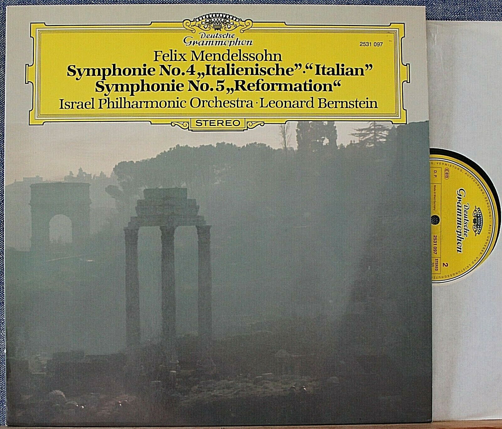 Bernstein Mendelssohn (Symphonies 4 + 5) DGG 2531 097 NM