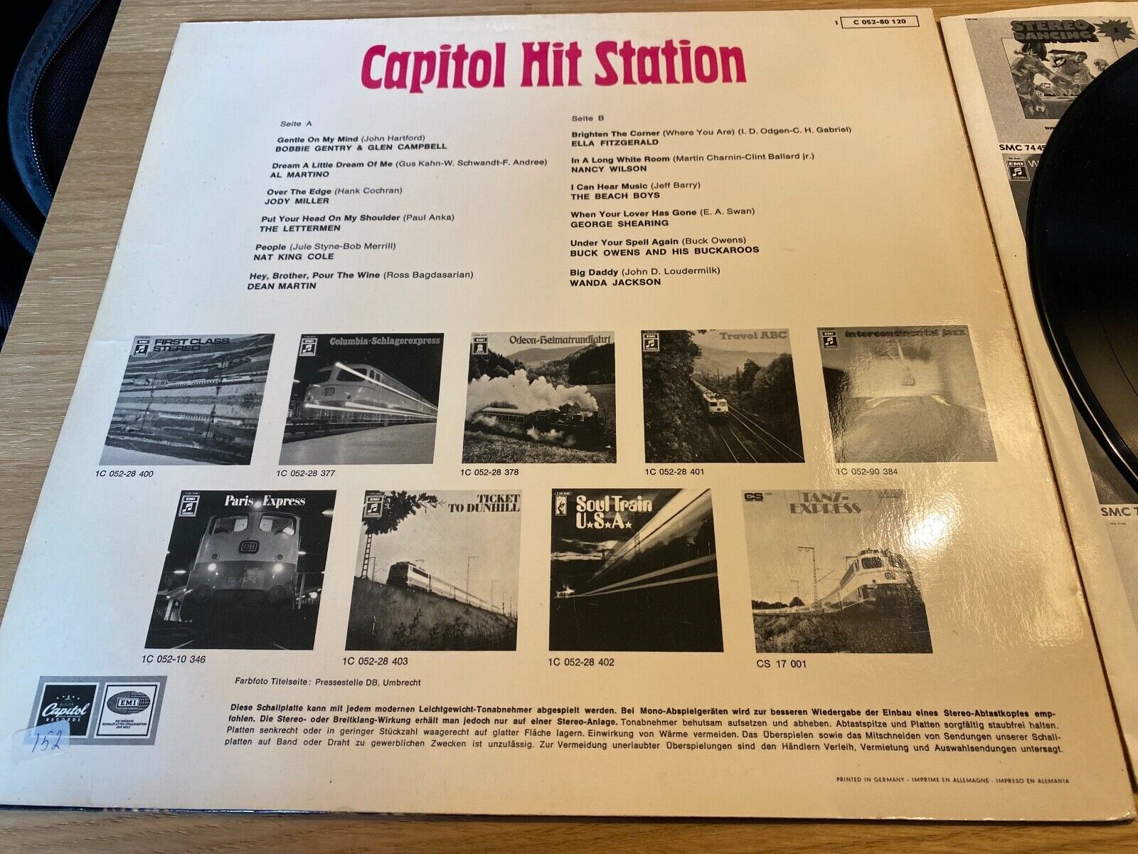 "CAPITOL HIT STATION" 1970´S 12 TRACK GERMAN PRESS LP BEACH BOYS ELLA FITZGERALD