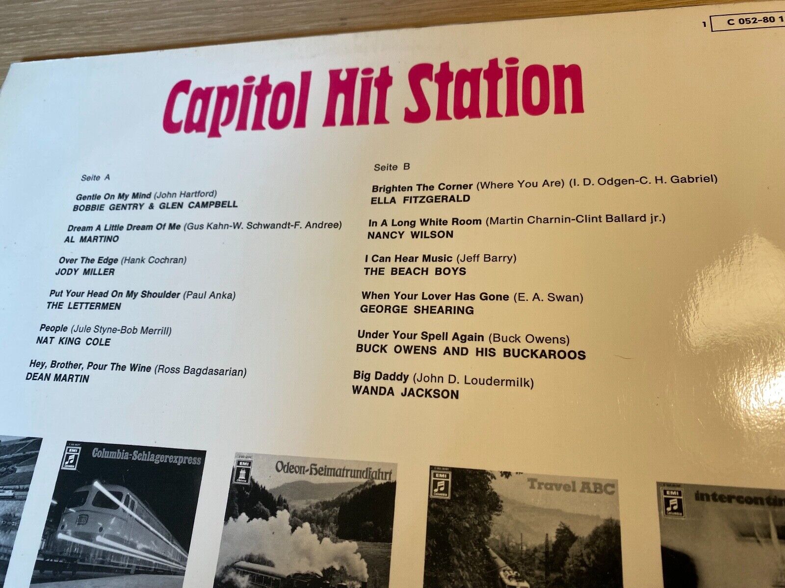 "CAPITOL HIT STATION" 1970´S 12 TRACK GERMAN PRESS LP BEACH BOYS ELLA FITZGERALD