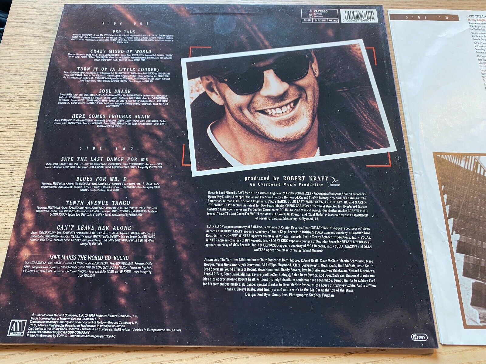 BRUCE WILLIS "IF IT DON´T KILL YOU IT JUST MAKE YOU STRONGER" 1989 MOTOWN VINYL