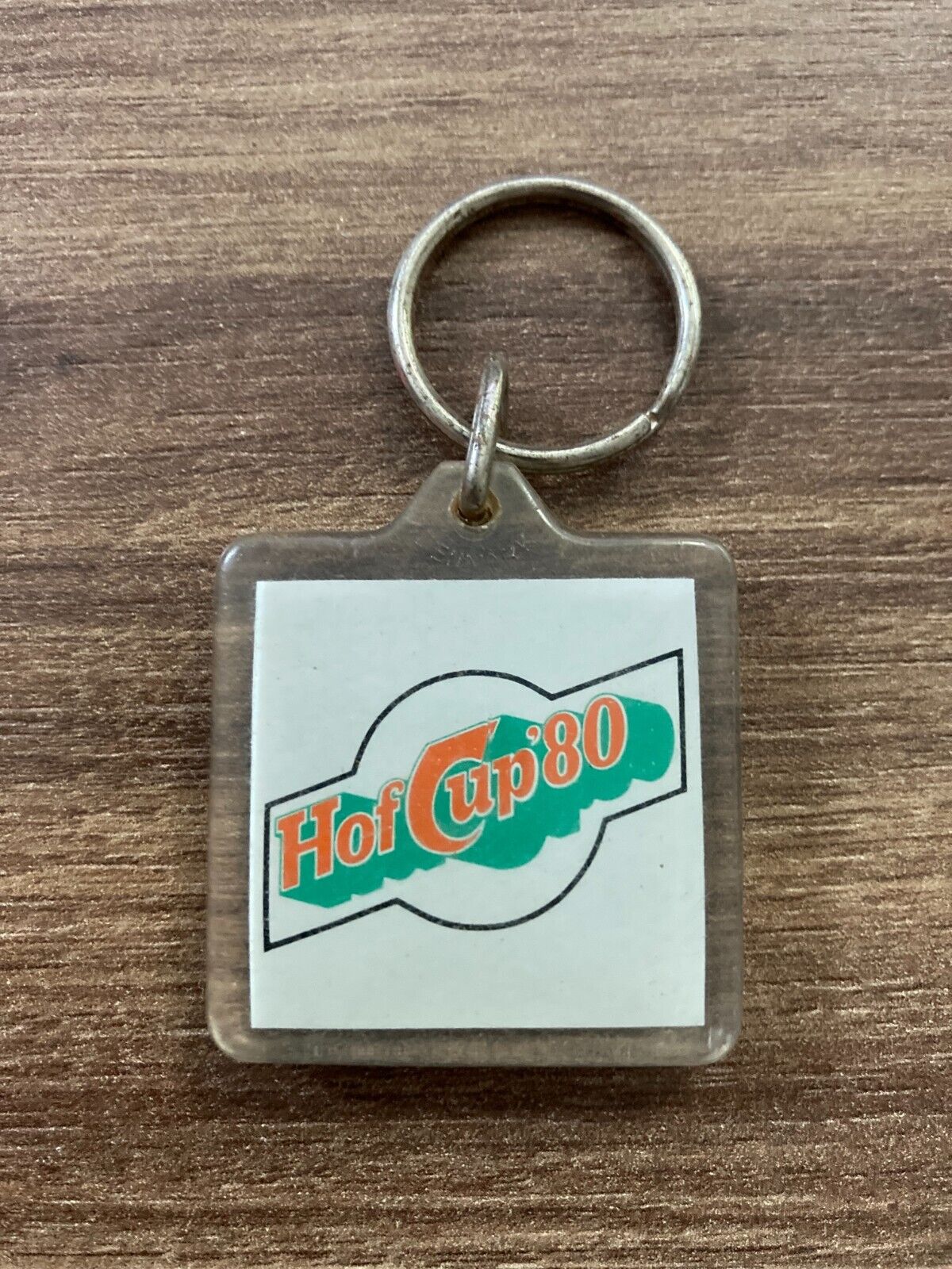 Retro Carlsberg Hof Cup '80 Keychain - Classic Sports Tournament Memorabilia