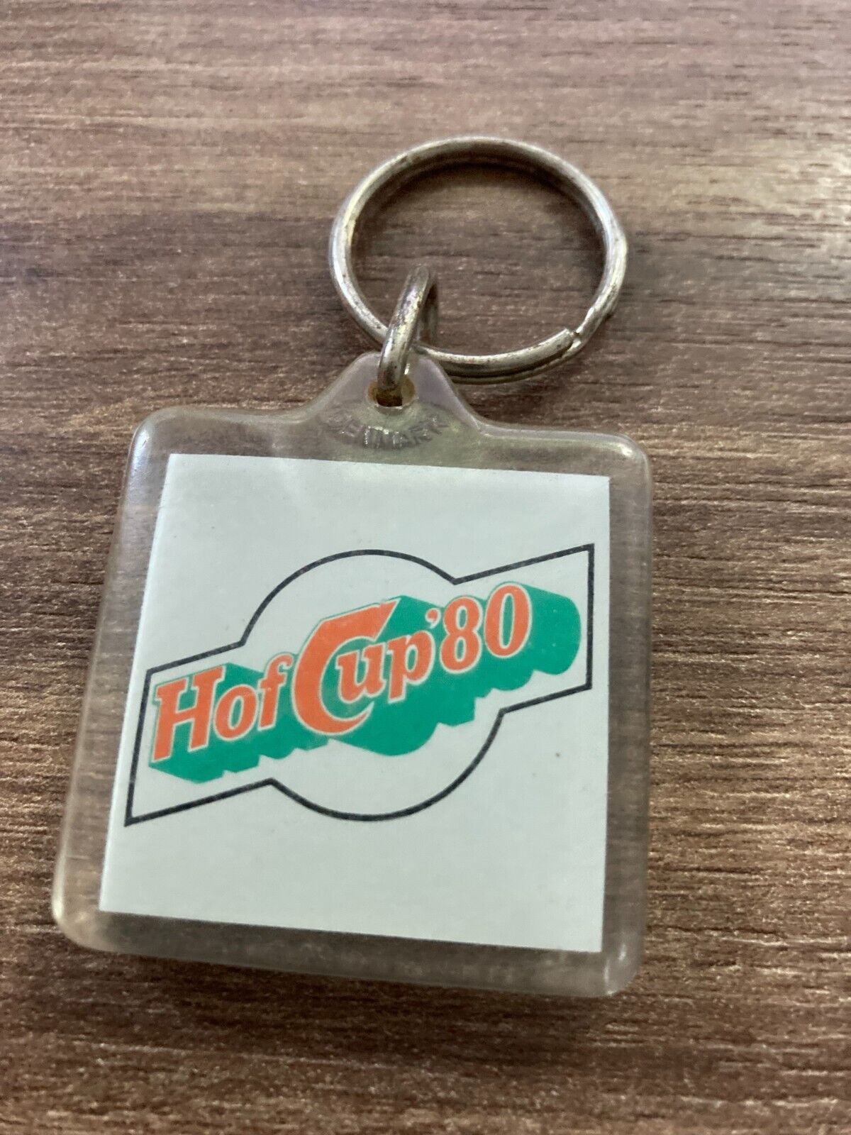 Retro Carlsberg Hof Cup '80 Keychain - Classic Sports Tournament Memorabilia