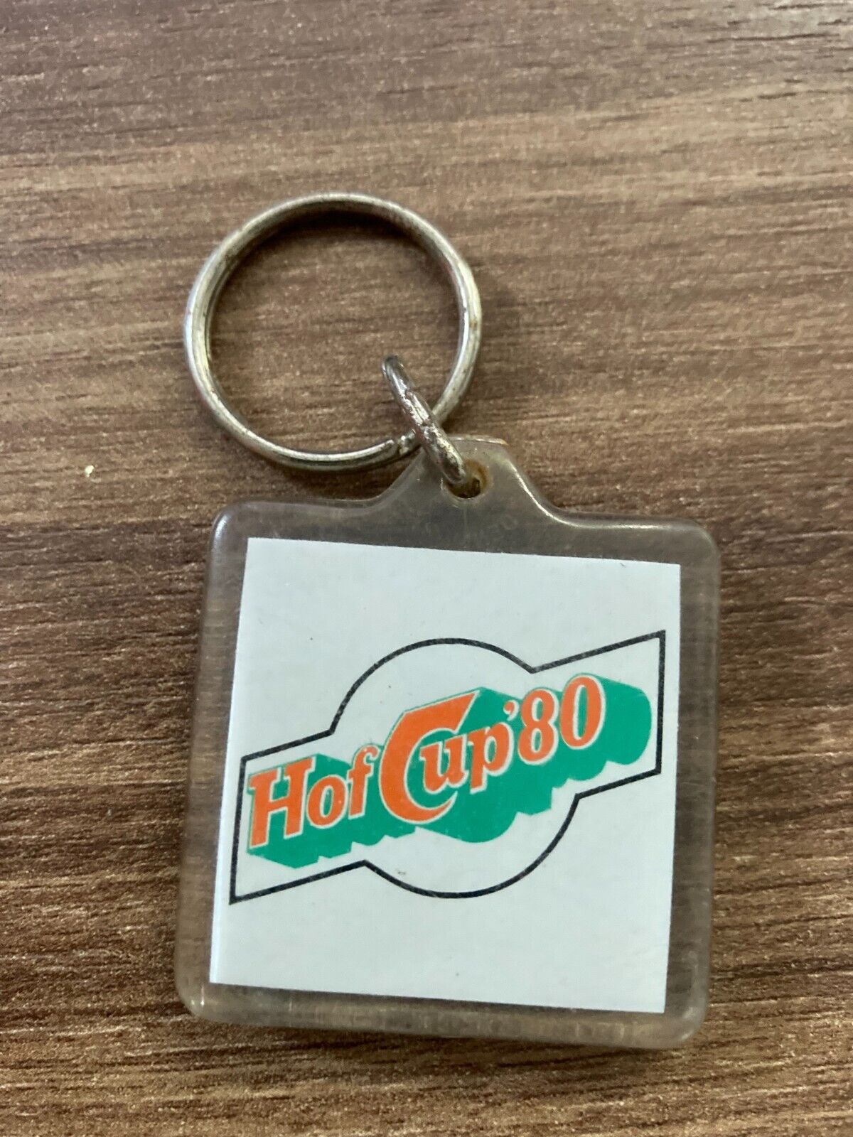 Retro Carlsberg Hof Cup '80 Keychain - Classic Sports Tournament Memorabilia