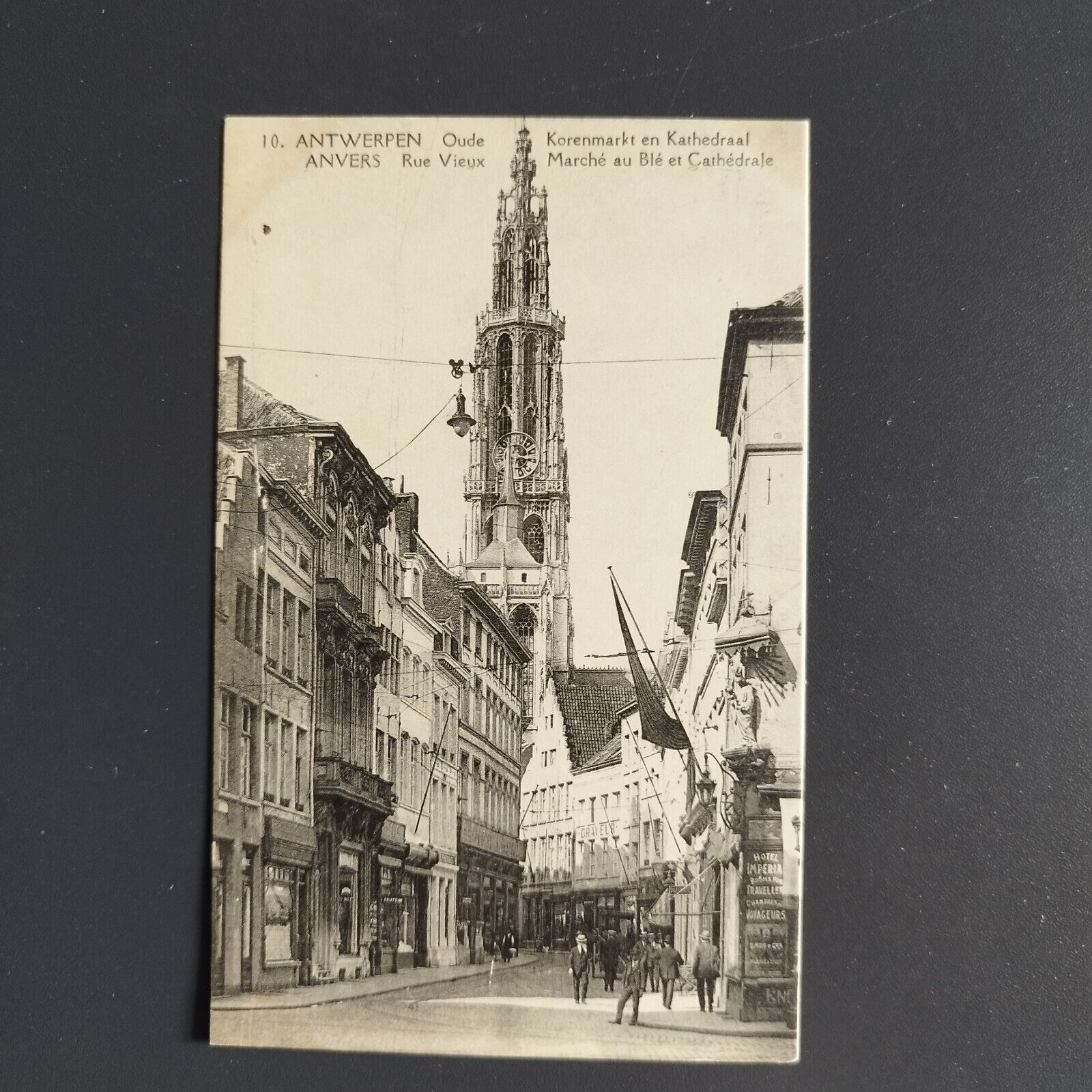 Belgium -Anvers-Antwerpen-Marché au Blé et Cathédrale 1910s