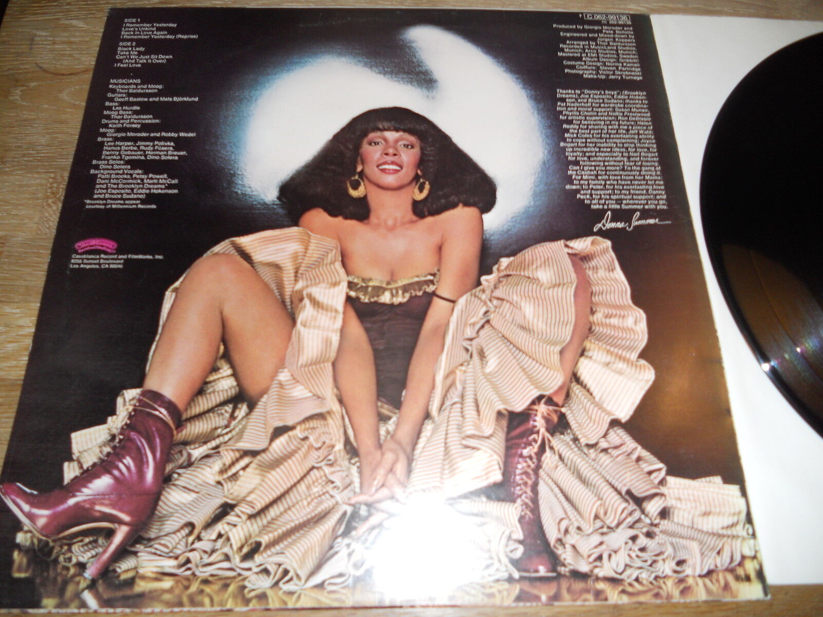 DONNA SUMMER "I REMEMBER YESTERDAY" NCB SWEDISH 1977 USED CASABLANCA RECORDS OOP