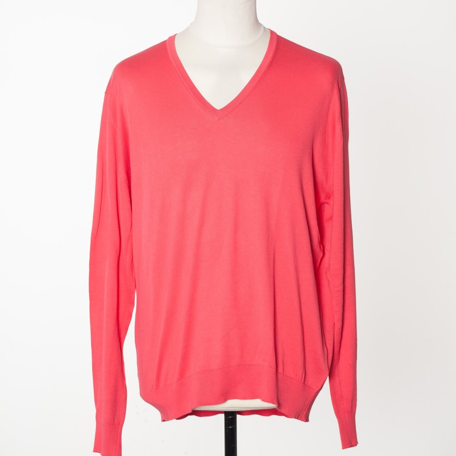 JOHN SMEDLEY Blood Orange Cotton Pullover Size L