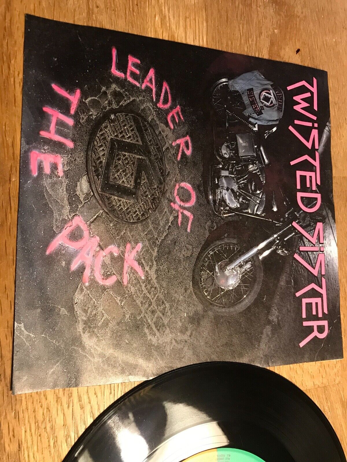 TWISTED SISTER "LEADER OF THE PACK" 1985 GERMAN PRESSING ATLANTIC RECORDS