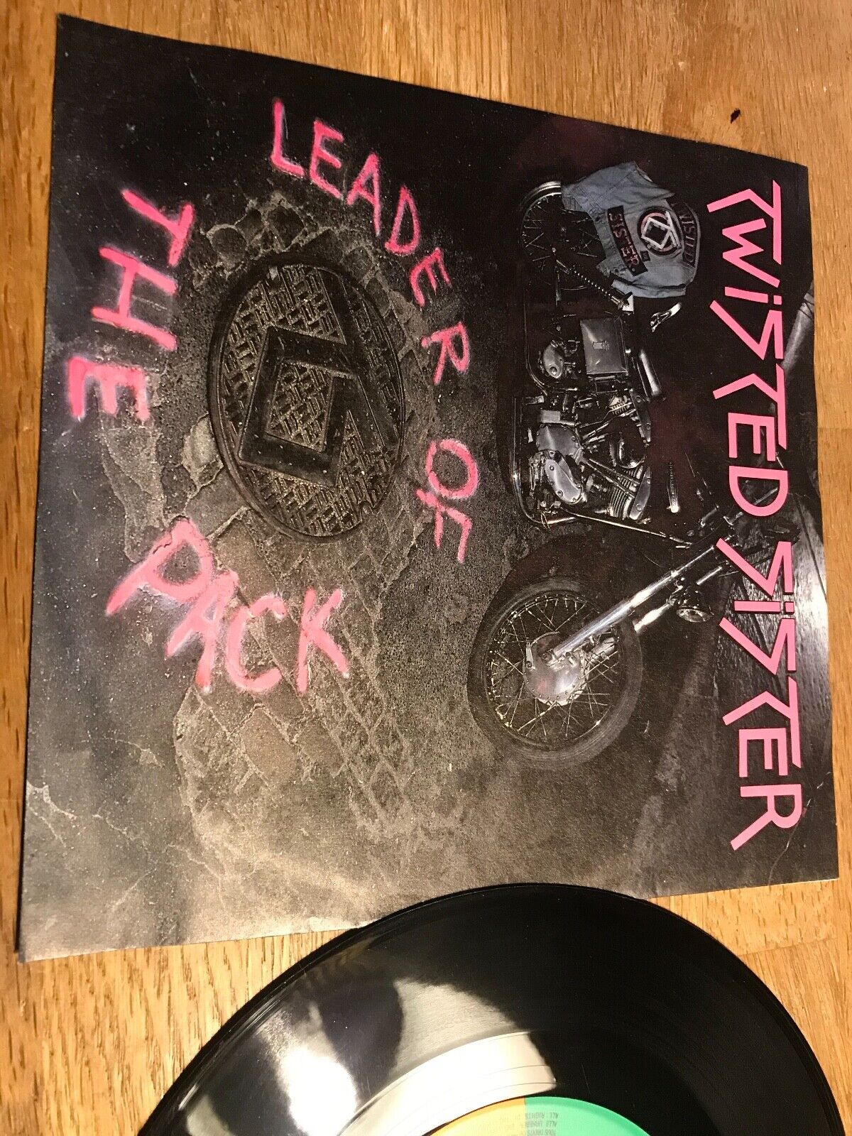 TWISTED SISTER "LEADER OF THE PACK" 1985 GERMAN PRESSING ATLANTIC RECORDS