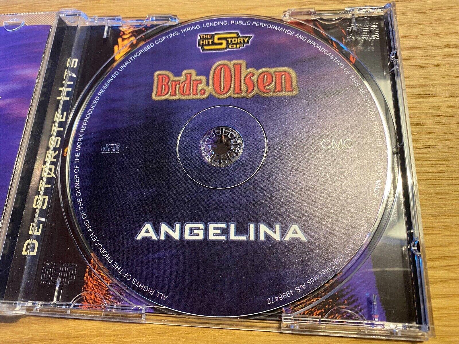 BRDR OLSEN OLSEN BROTHERS "ANGELINA THE HIT STORY 1999 CD 21 TRACKS CMC RECORDS