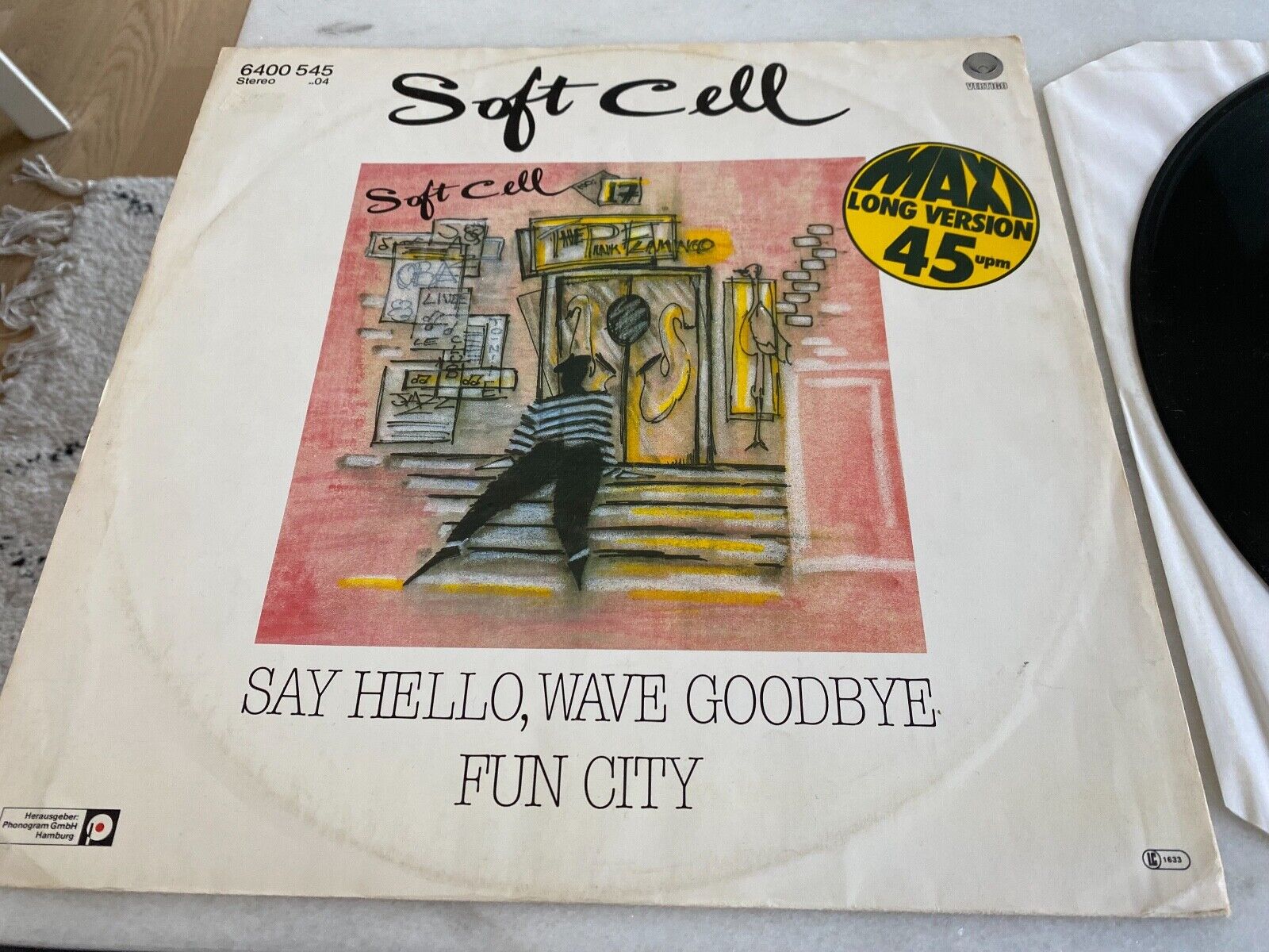 SOFT CELL "SAY HELLO WAVE GOODBYE / FUN CITY" 1981 VERTIGO MAXI LONG VERSION 45