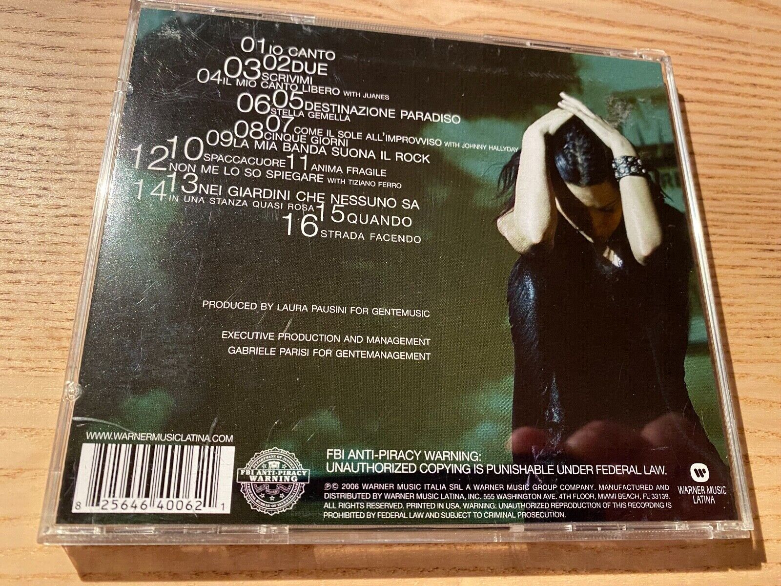 LAURA PAUSINI "IO CANTO"  2006 CD ALBUM 16 TRACKS WARNER MUSIC LATINA USA PRESS*