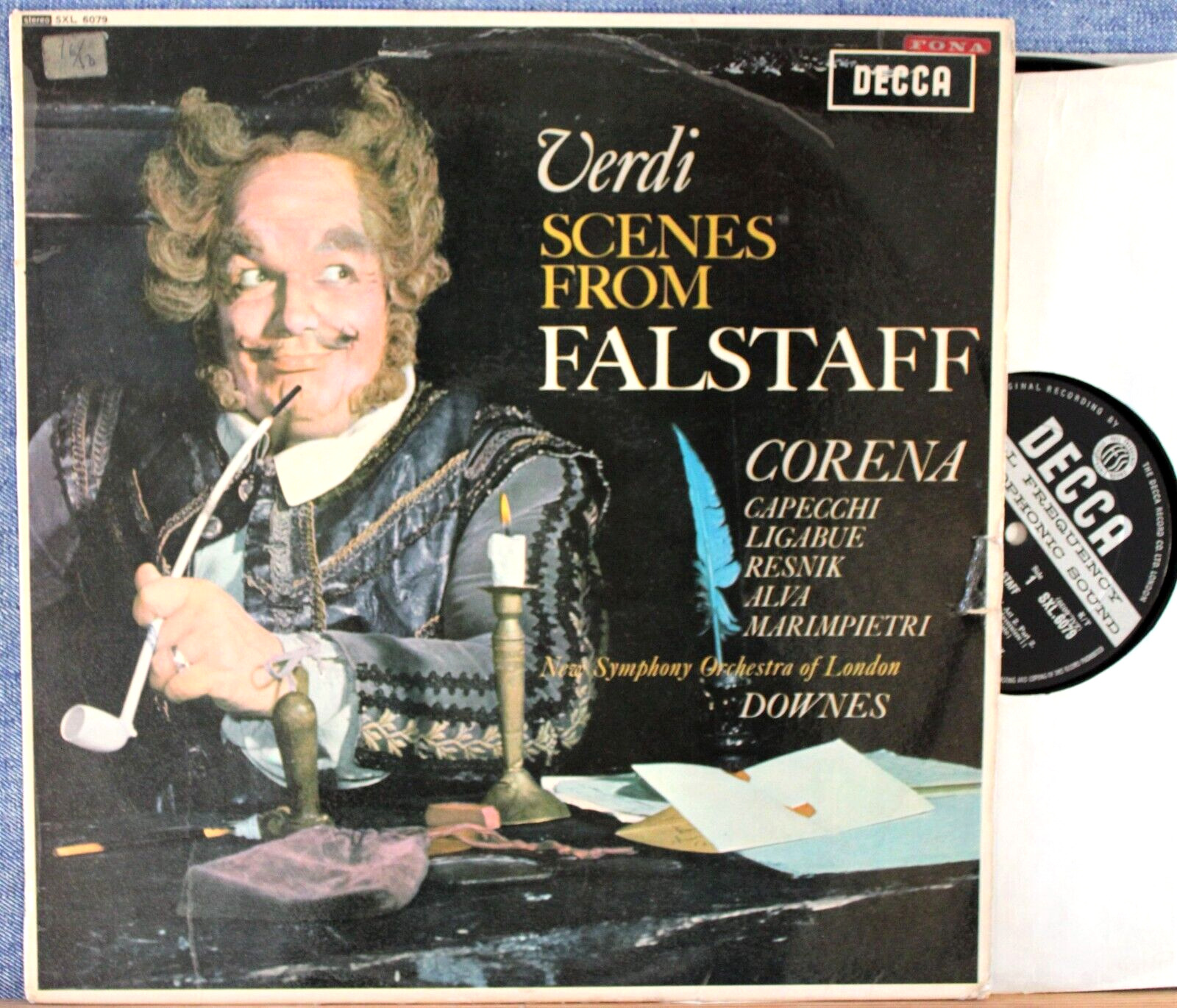 Corena; Downes Verdi (Falstaff - scenes) Decca SXL 6079 wb NM