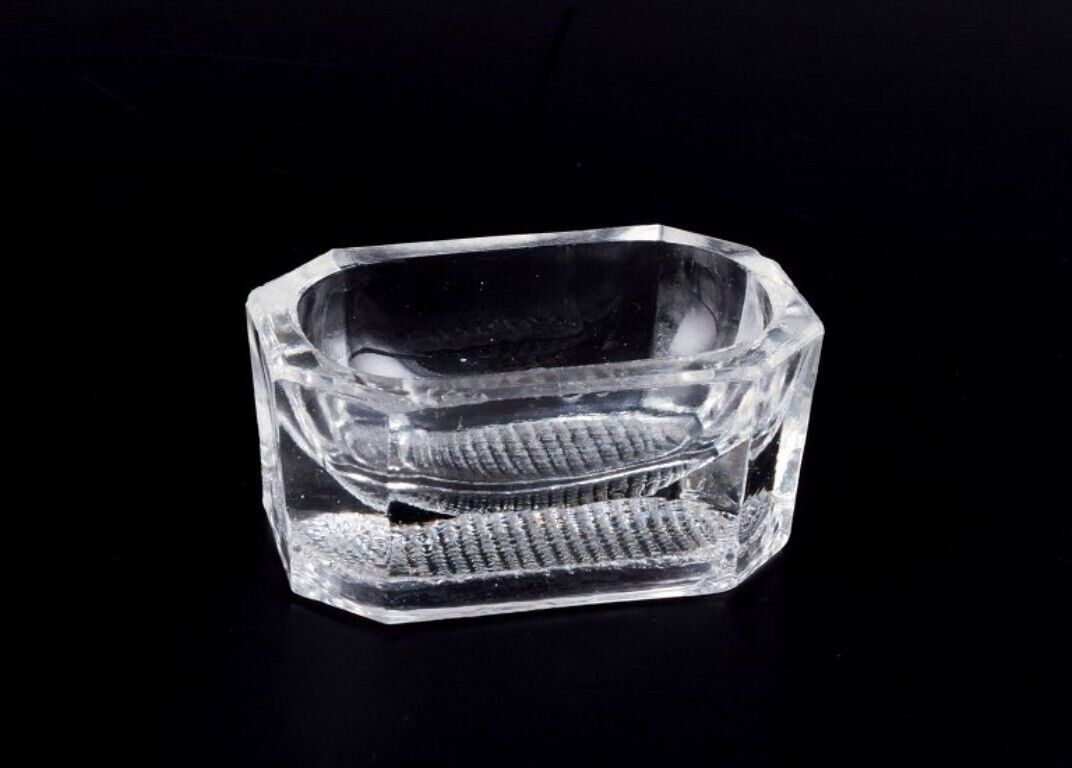 Fåglavik Glasbruk (1874-1980) Sweden Four salt cellars in clear glass