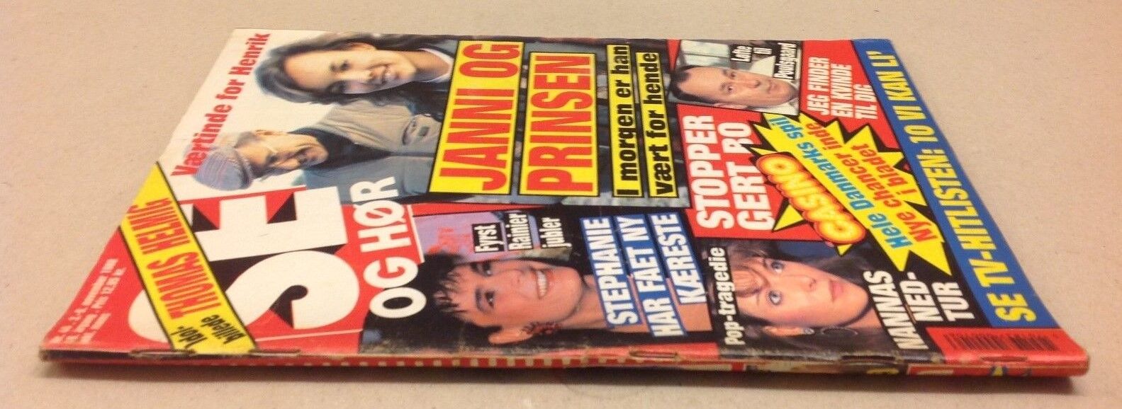 Princess Stephanie Rainer Monaco Front Cover Danish Magazine 1988 "Se og Hoer"