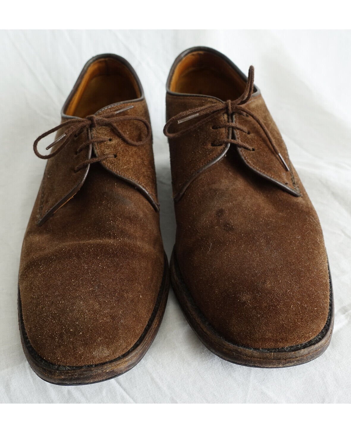 Loake UK 75 Shoes Suede Derby Vintage Brown Made in UK