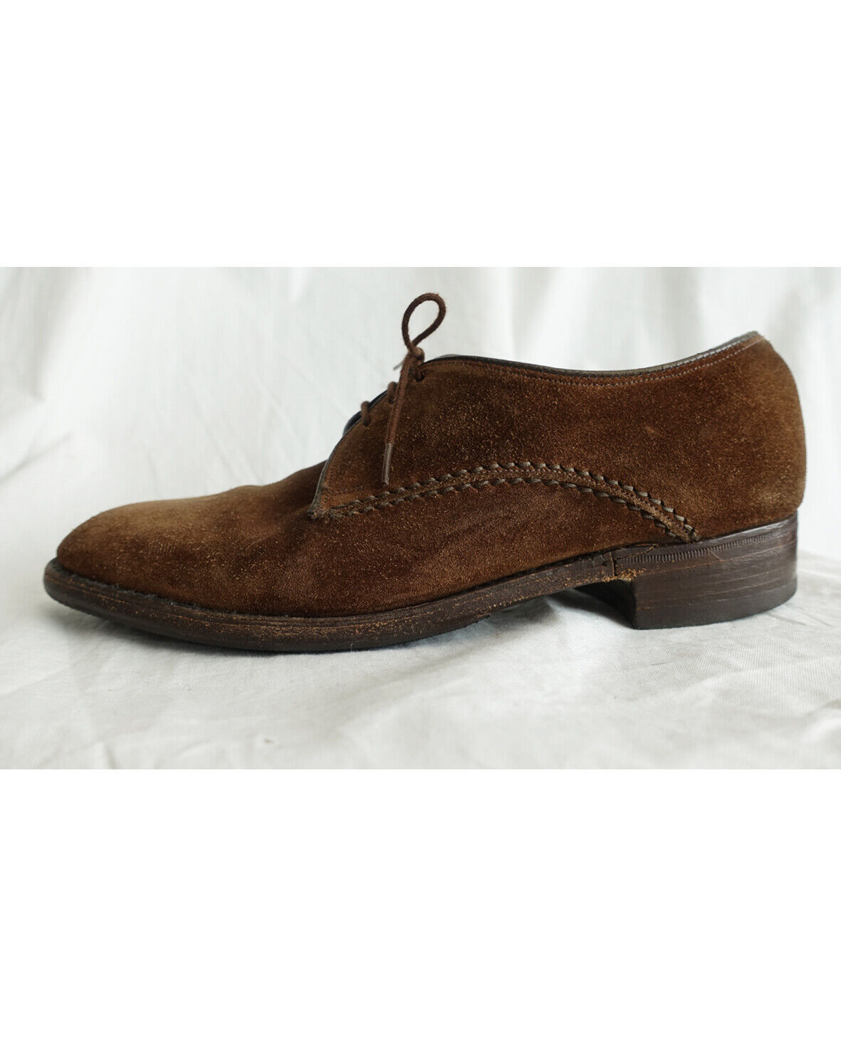 Loake UK 75 Shoes Suede Derby Vintage Brown Made in UK