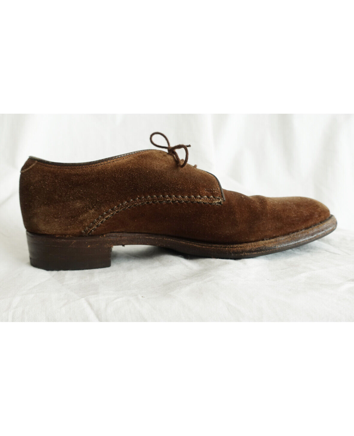 Loake UK 75 Shoes Suede Derby Vintage Brown Made in UK