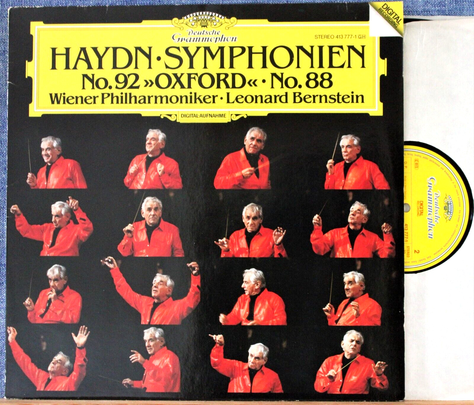 Bernstein Haydn (Symphonies 88 + 92) DGG 413 777 dig NM