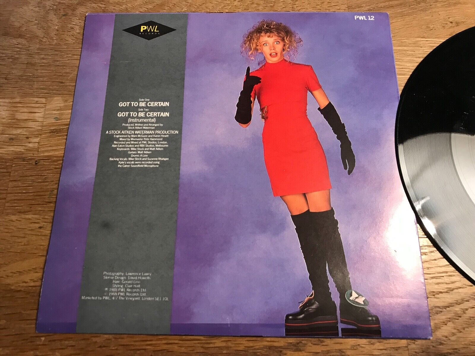 KYLIE MINOGUE "I GOT TO BE CERTAIN" 1988 PWL RECORDS BIEM / NCB SWEDEN REMIX OOP