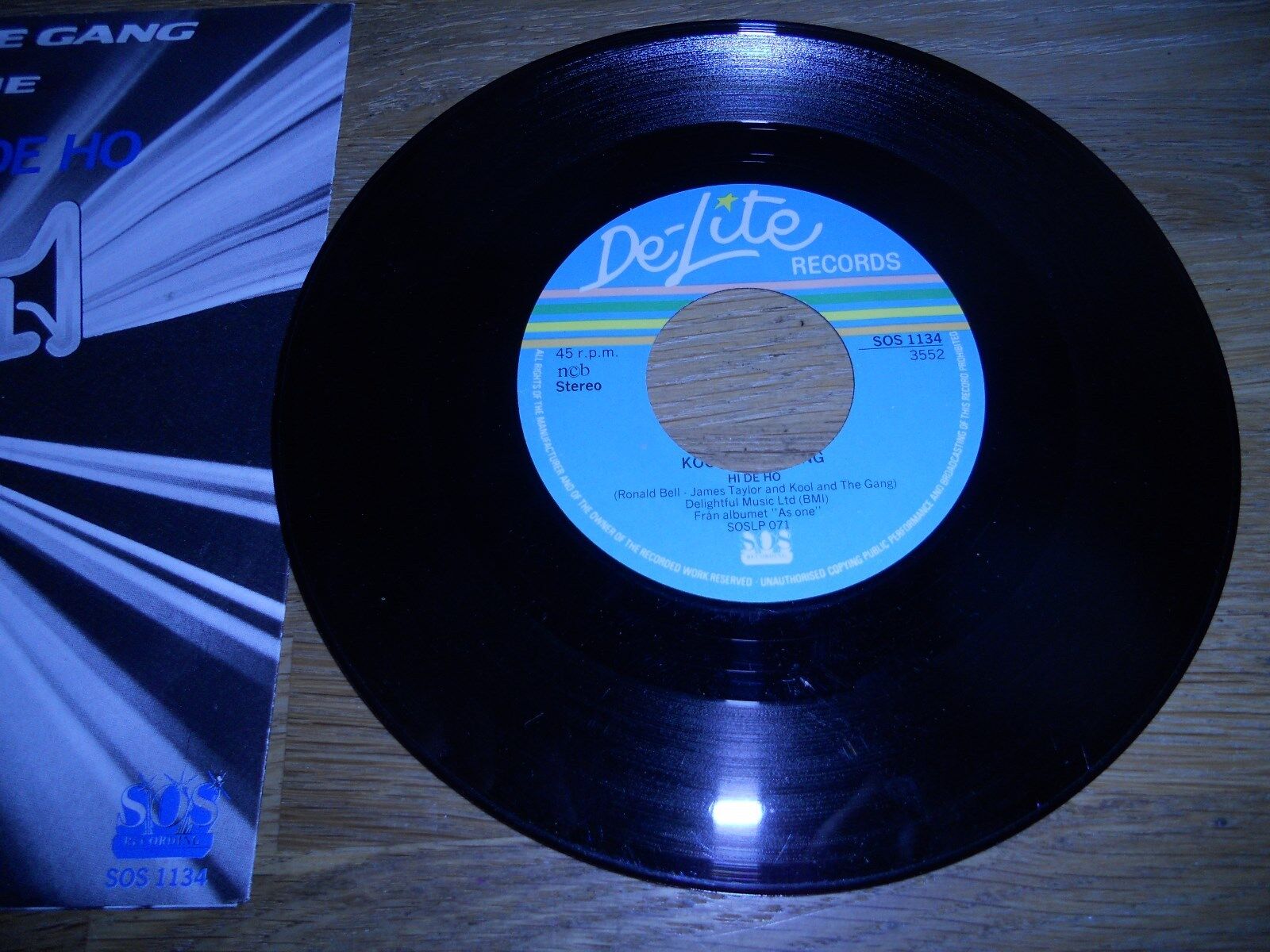 KOOL  THE GANG "HI DE HI HI DE HO / AS ONE" SOS RECORDINGS/DE-LITE RECORDS NCB*